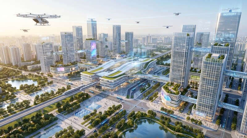 Quy hoạch tổng thể Thủ đô Hà Nội - đồ án mang tính chiến lược, định hướng phát triển lâu dài, tạo nền tảng để xây dựng Thủ đô. Hình ảnh mô phỏng