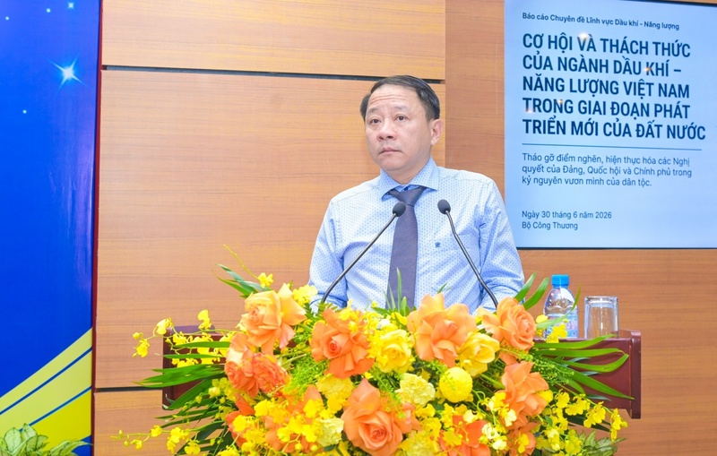 Ông Vũ Thanh Tùng phát biểu tại Diễn đàn Dầu khí - Năng lượng thường niên 2026