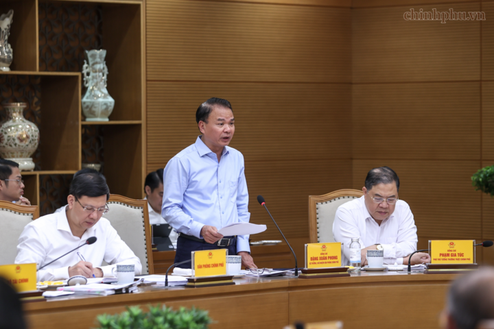 Bộ trưởng, Chủ nhiệm Văn phòng Chính phủ Đặng Xuân Phong phát biểu - Ảnh: chinhphu.vn/Nhật Bắc