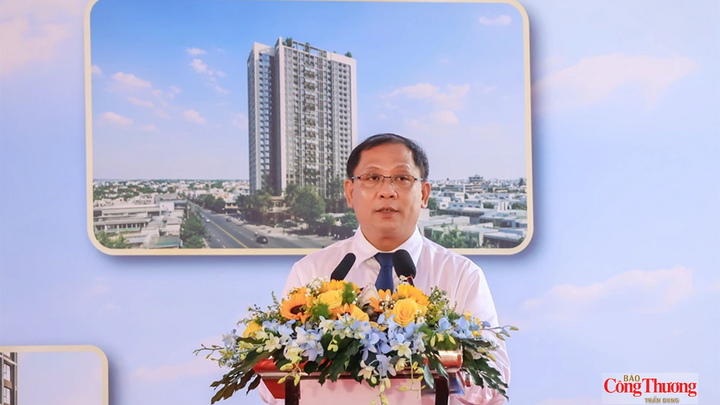 Ông Trần Chí Hùng, Phó Chủ tịch UBND TP. Cần Thơ, phát biểu tại lễ khởi công.